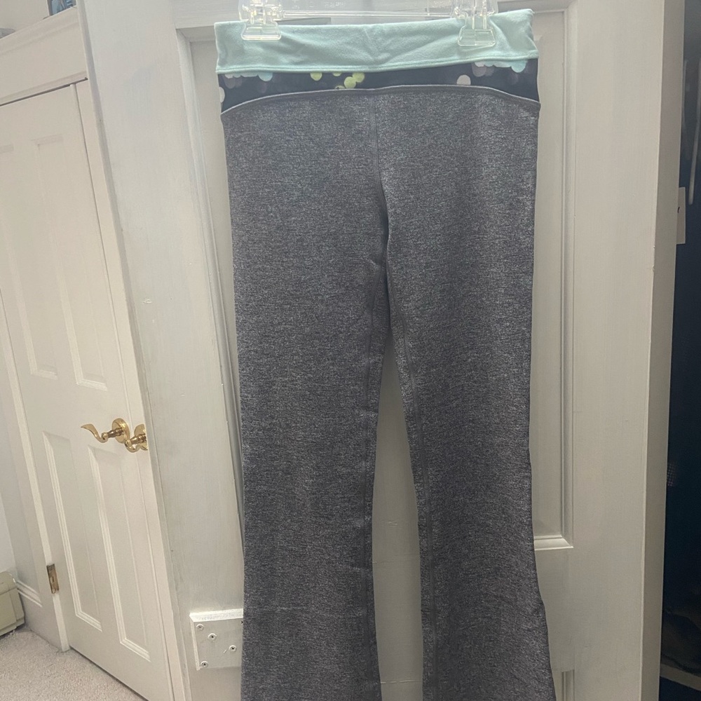 Grey Girls Ivivva Lululemon Flare Yoga Pants